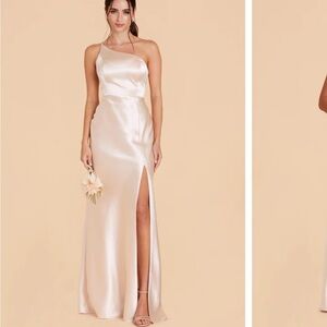 Champagne colored bridesmaid dress